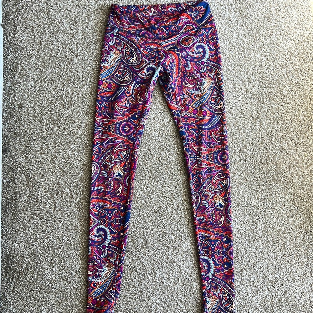 Kira Grace paisley leggings. Like new, never worn.